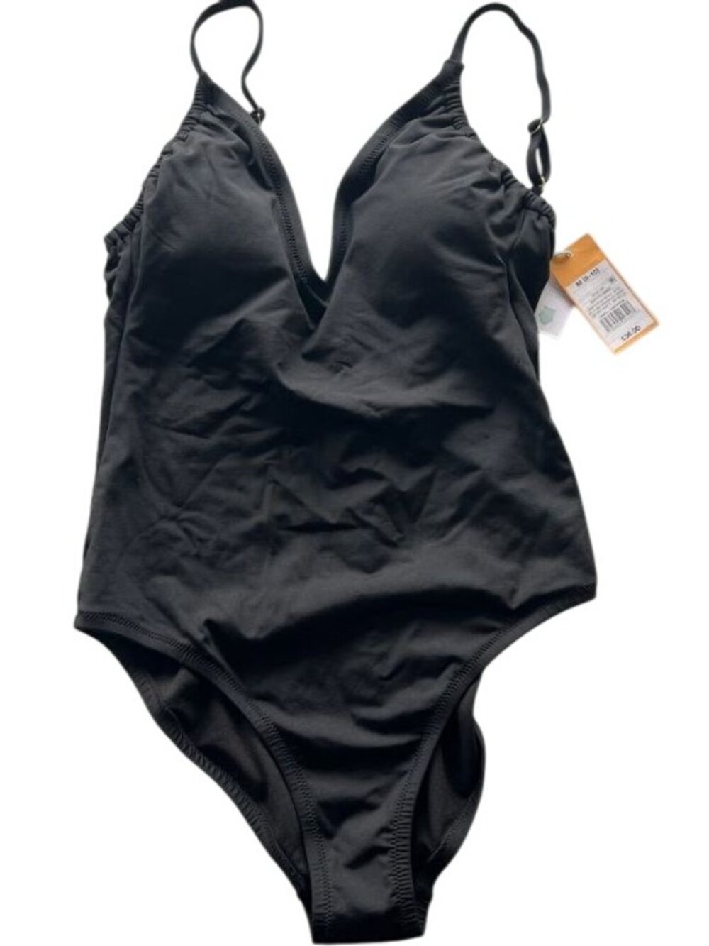 Kona Sol Women’s Keyhole Medium Coverage One-Piece Swimsuit Black M - Picture 2 of 4